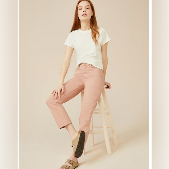 Free Assembly The Original 90's Straight Pink Pants - NWT Size 6 - Picture 1 of 15